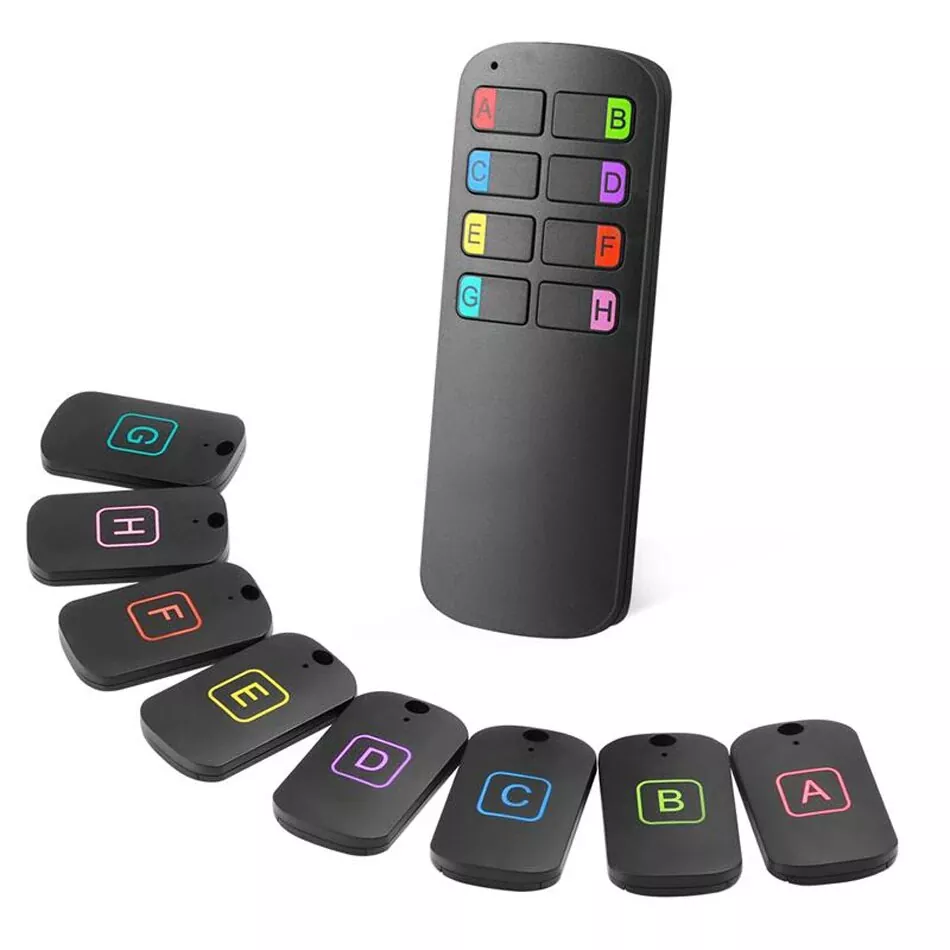 Tracker de recherche de clé d'alarme sans fil, télécommande 8 en 1